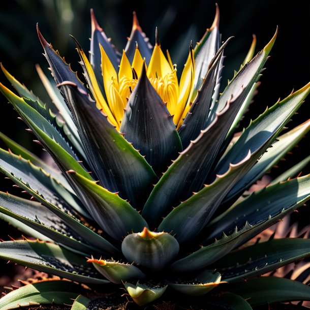Depiction of a charcoal aloe