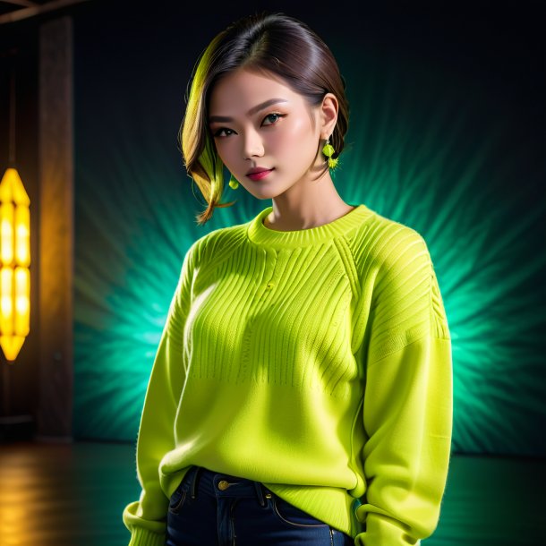 Picture of a lime sweater from gypsum