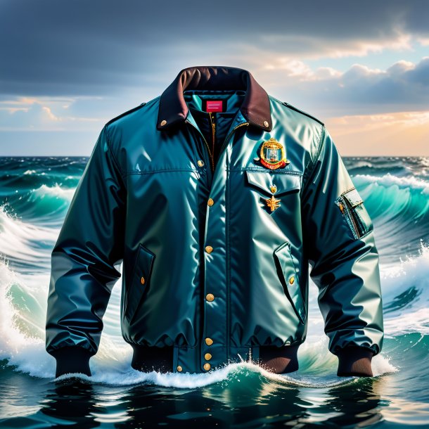 Image of a mol in a jacket in the sea