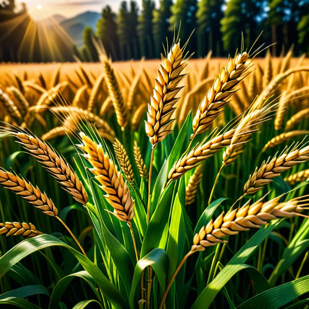 Image of a wheat cap from wood