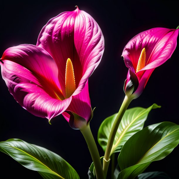 Picture of a hot pink arum