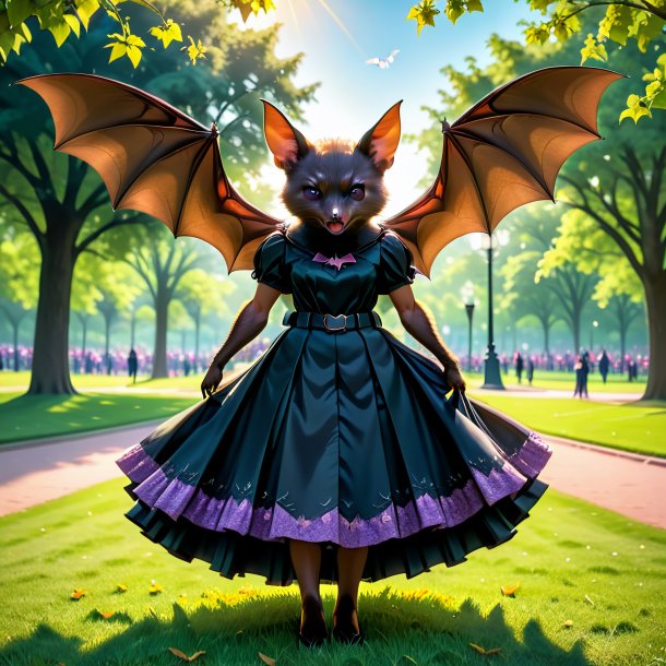 Pic of a bat in a skirt in the park