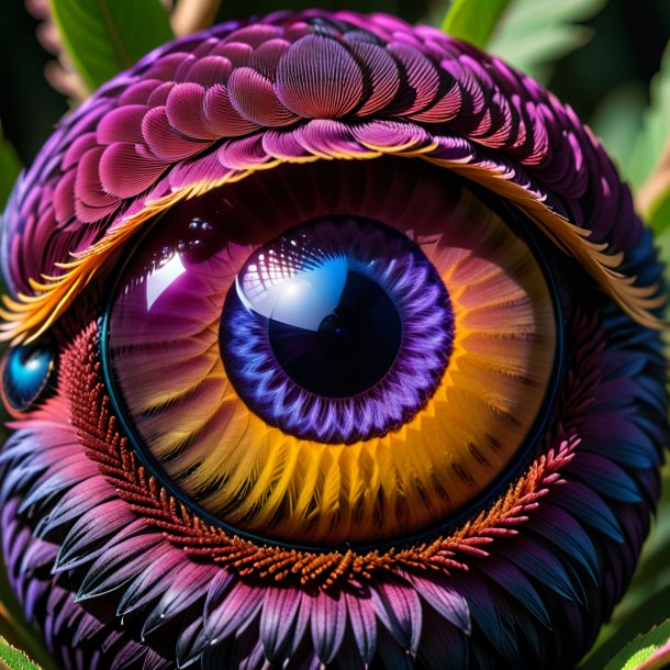 Photography of a plum pheasant's eye