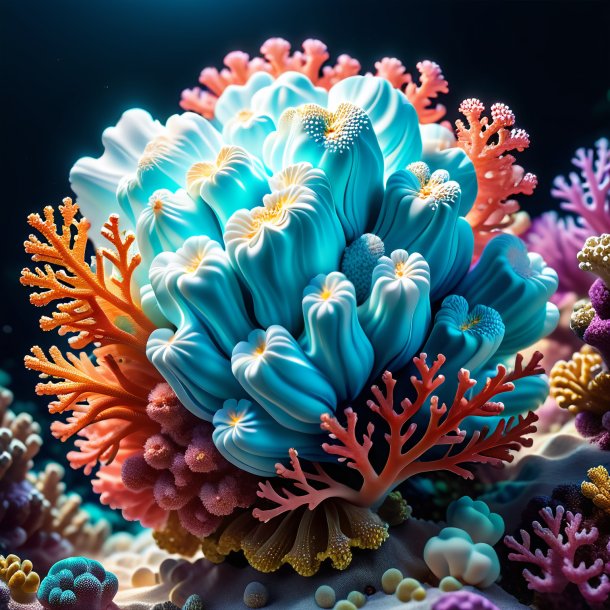 Depiction of a coral marshmallow