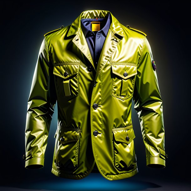 Image of a olive jacket from polyethylene