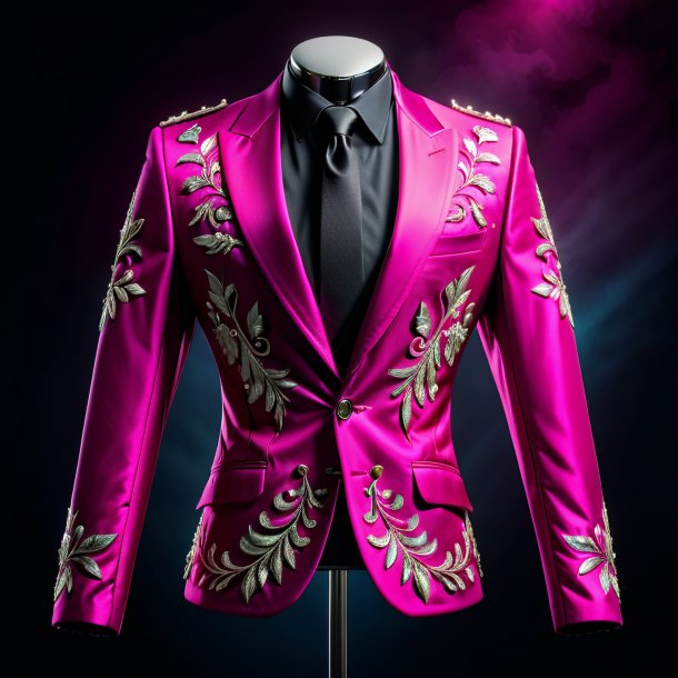 Photo d'une veste fuchsia de gypse