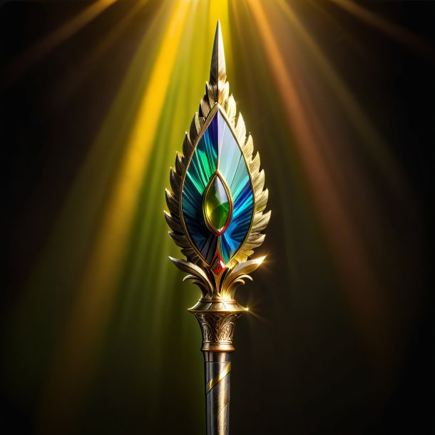 Portrait of a olive king's spear