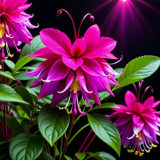 "picture of a fuchsia celsia, great-flowered"
