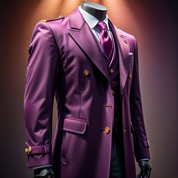 Picture of a plum coat from paper