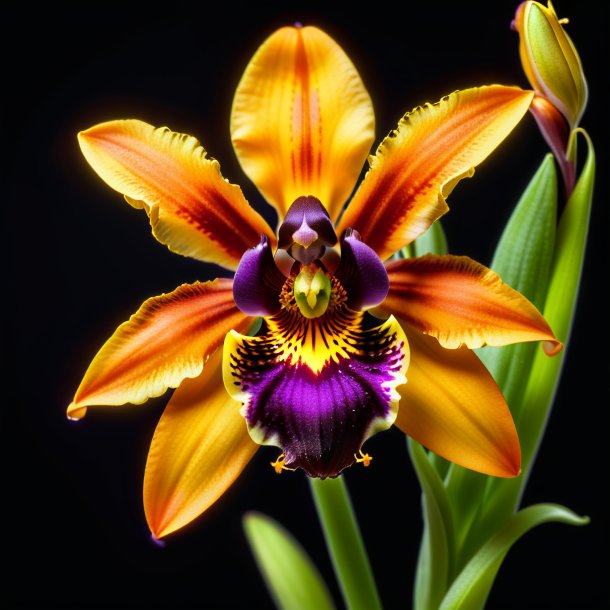 "picture of a orange ophrys, fly orchid"