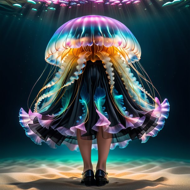 Pic of a jellyfish in a black skirt