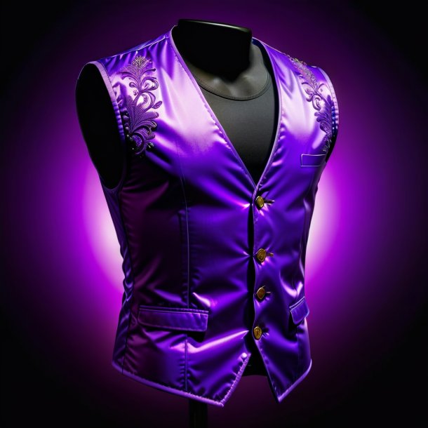 Photo of a purple vest from polyethylene