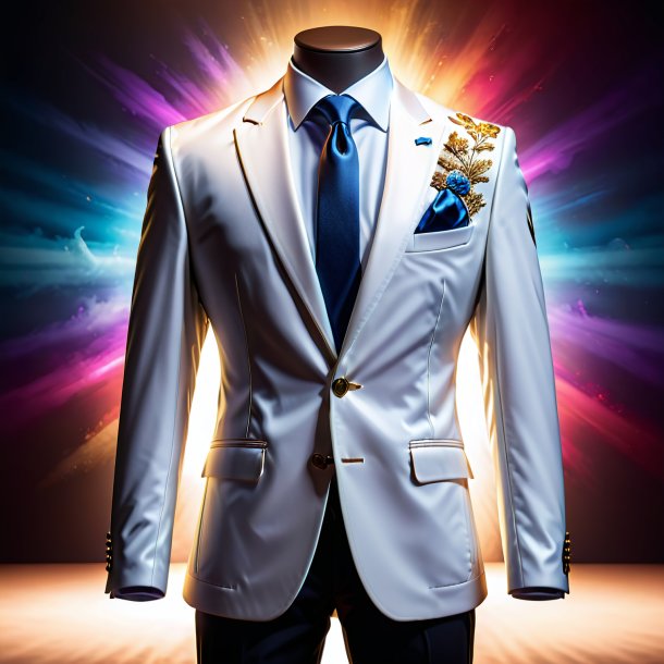 Clipart of a white jacket from clay