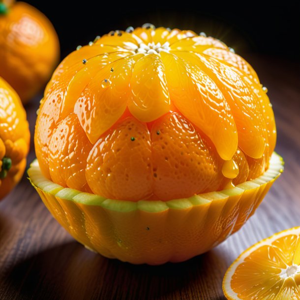 "photography of a orange sweet sultan, yellow"