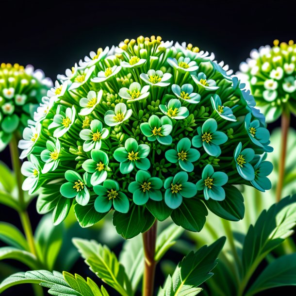 Illustration of a green persian candytuft