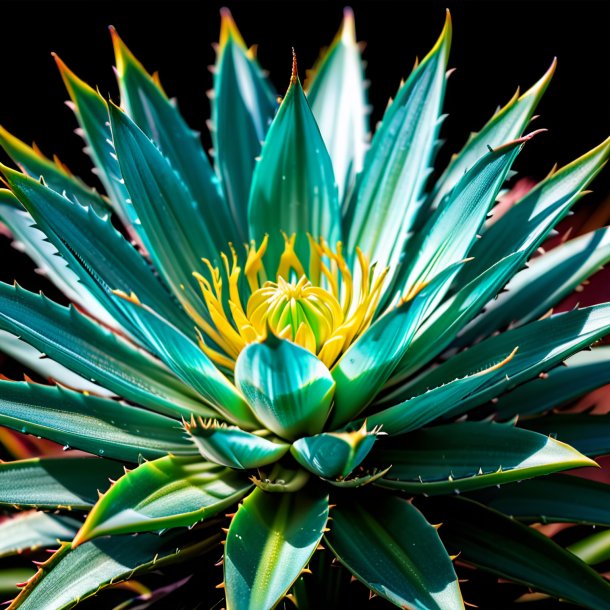 Pic of a teal aloe