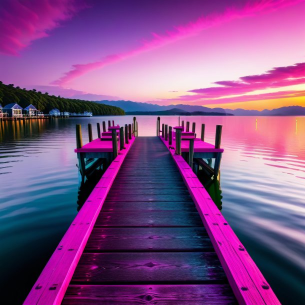 Pic of a hot pink dock