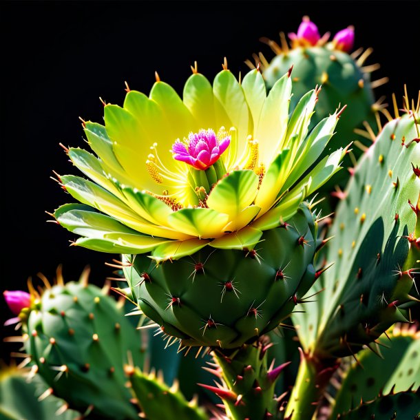 Figure of a lime prickly pear