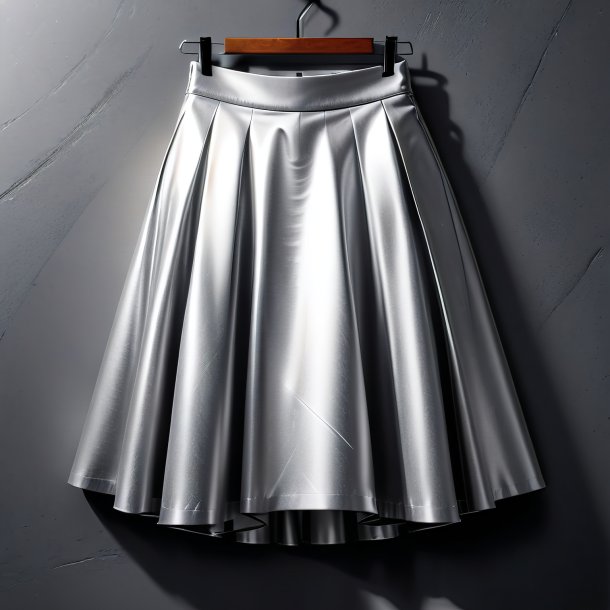 Sketch of a silver skirt from concrete