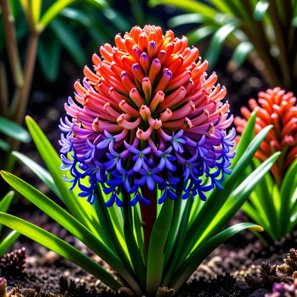 "photography of a coral hyacinth, wild"