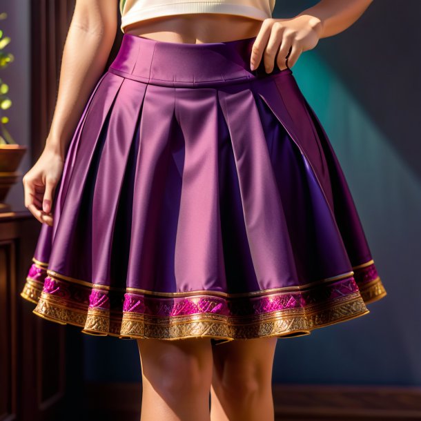 Pic of a plum skirt from clay