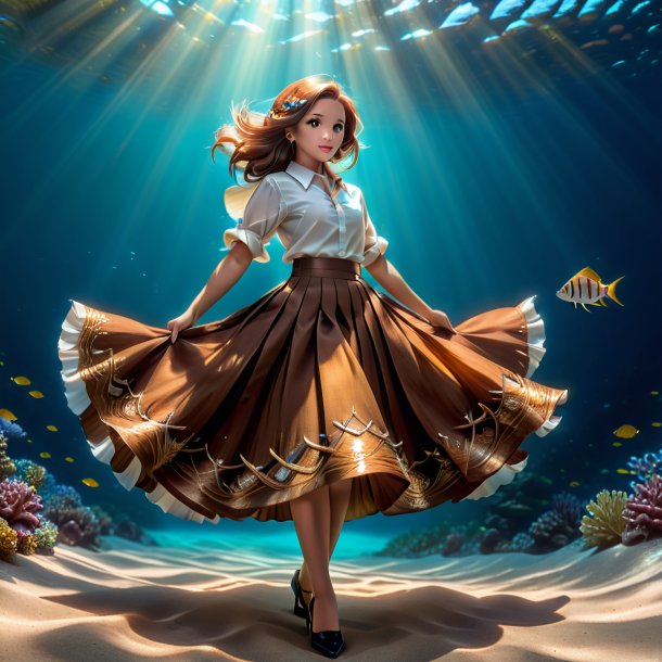 Pic of a fish in a brown skirt