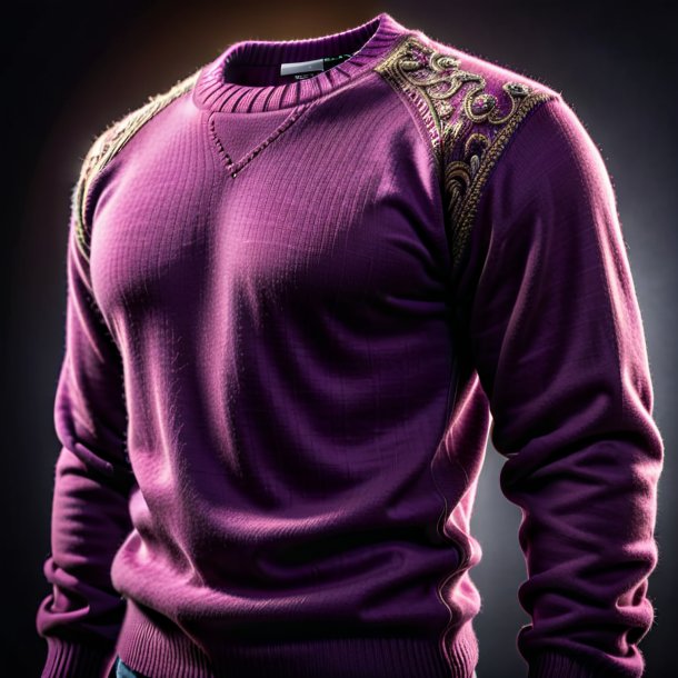 Pic of a plum sweater from stone