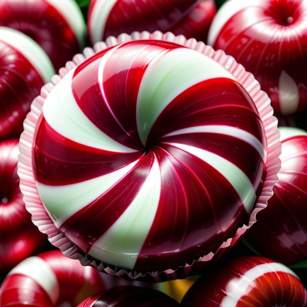 Picture of a maroon peppermint