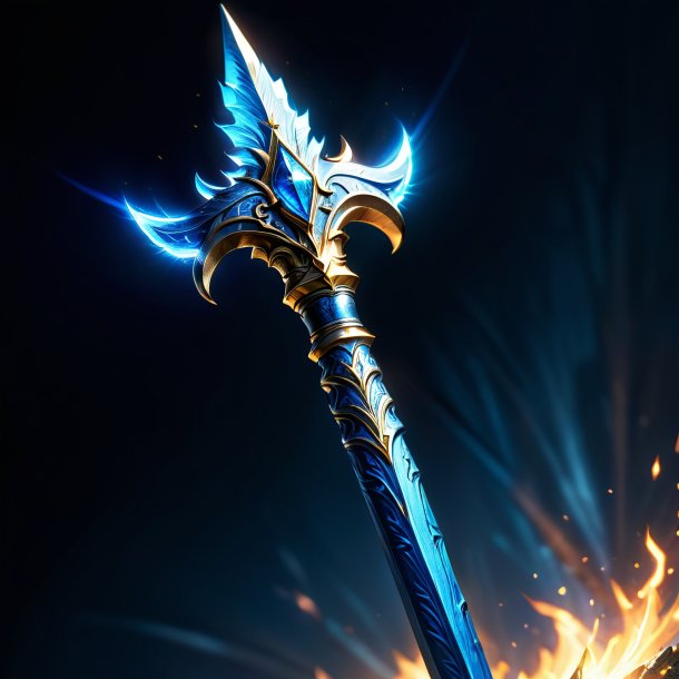 Sketch of a blue king's spear