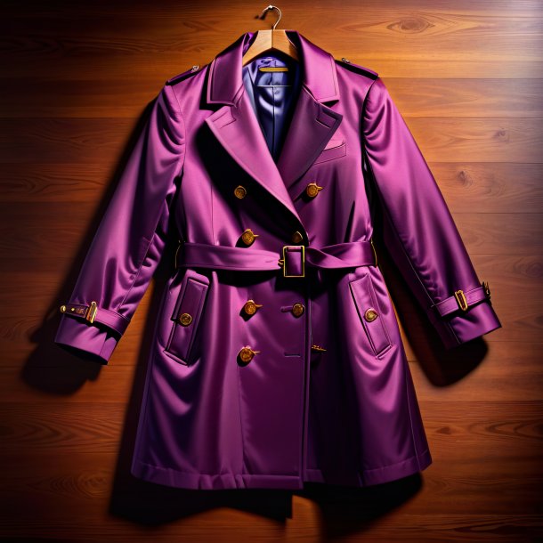 Drawing of a plum coat from wood