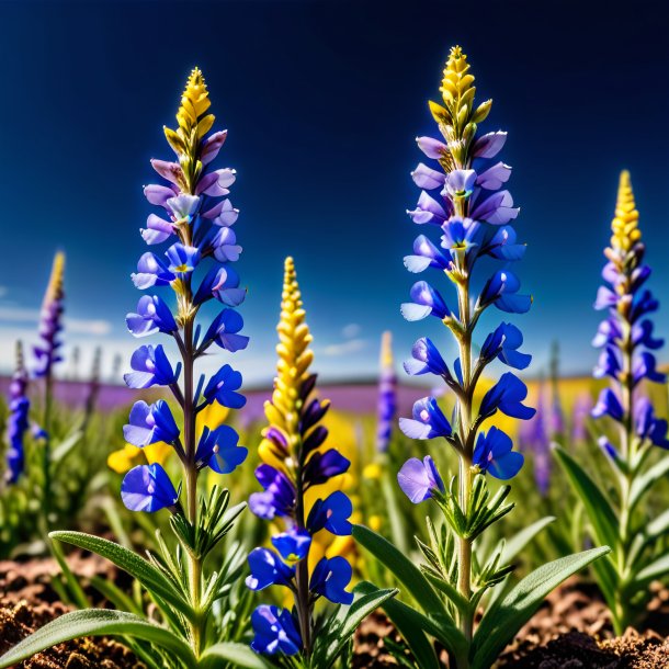 Photo of a blue toadflax