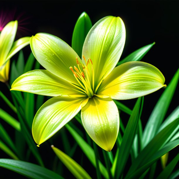Pic of a lime zephyranthes
