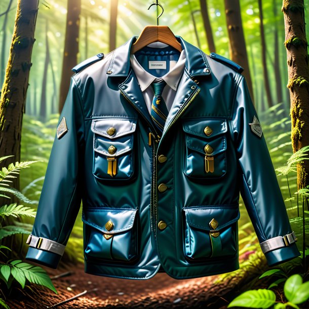 Photo of a sardines in a jacket in the forest