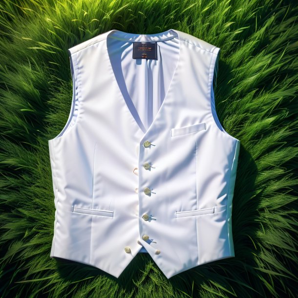 Picture of a white vest from grass