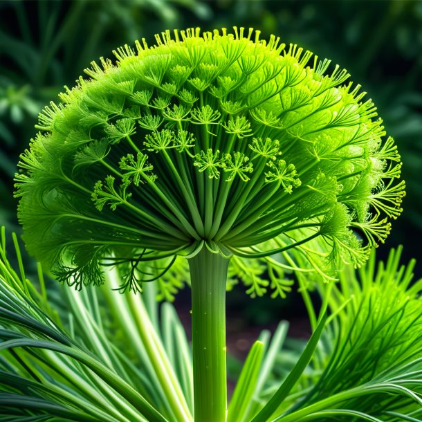 Depicting of a green fennel