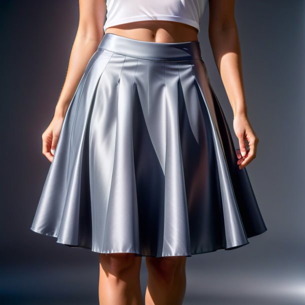 Photography of a gray skirt from polyethylene