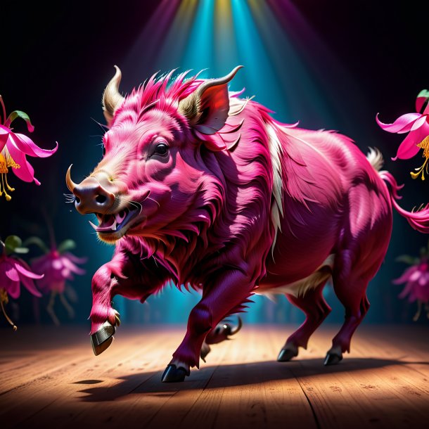 Pic of a fuchsia dancing boar