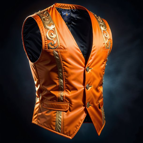 Photo d'un gilet orange de pierre