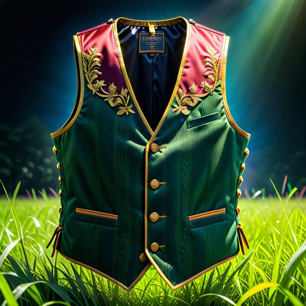 Pic of a olden vest from grass