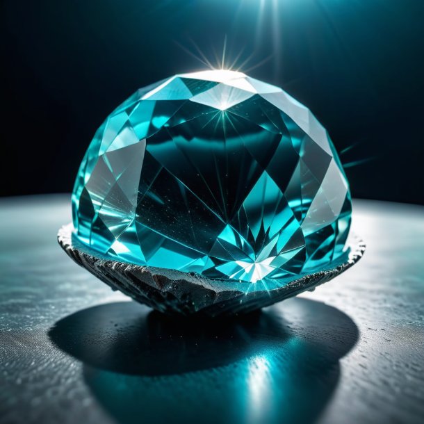 Image d'une casquette aquamarine à partir du béton