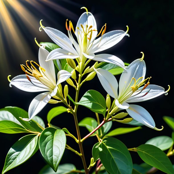 Imagery of a silver honeysuckle
