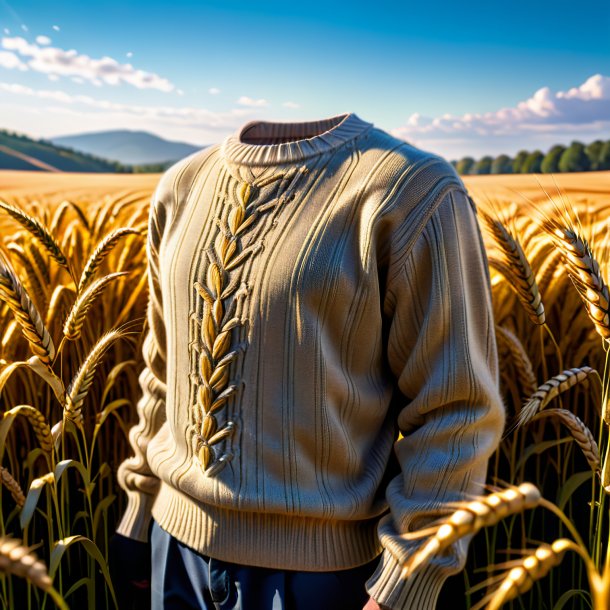 Pic of a wheat sweater from iron