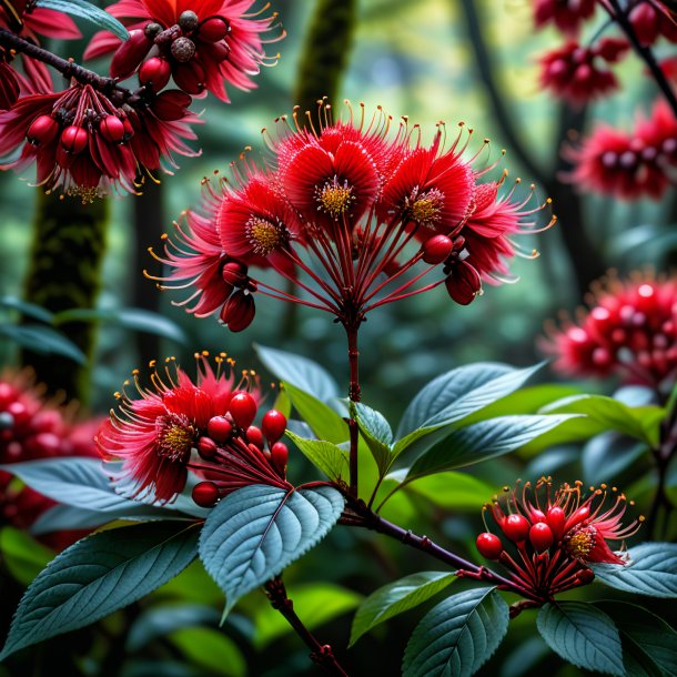 Photography of a crimson hazel