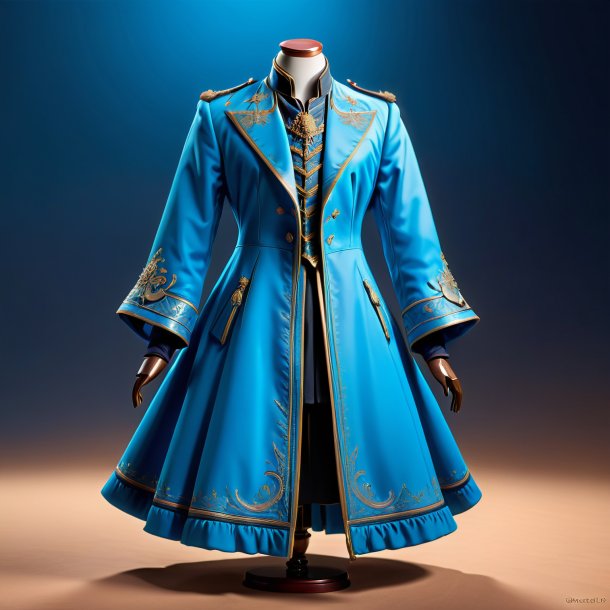 Drawing of a azure coat from clay