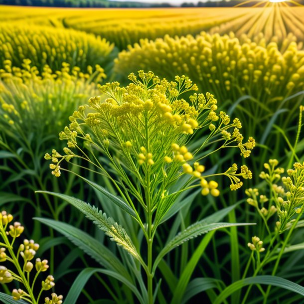 Portrait of a wheat lady's bedstraw