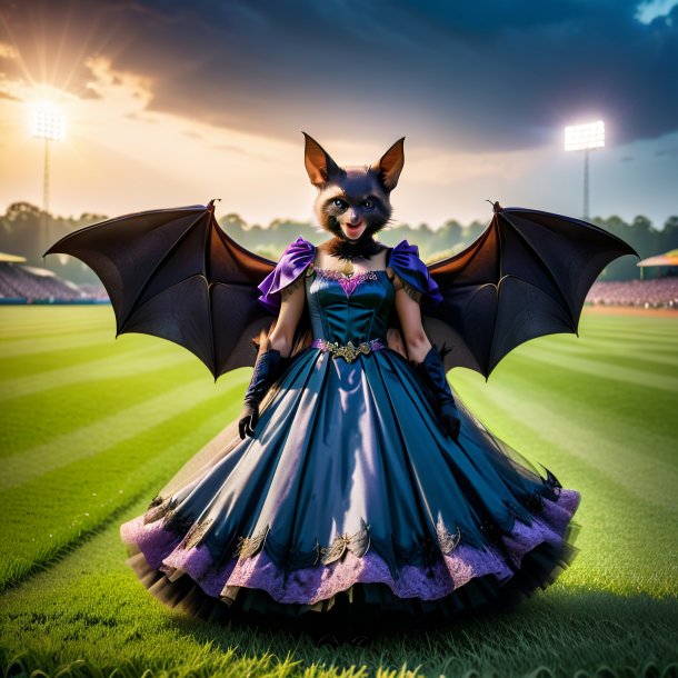 Photo of a bat in a dress on the field