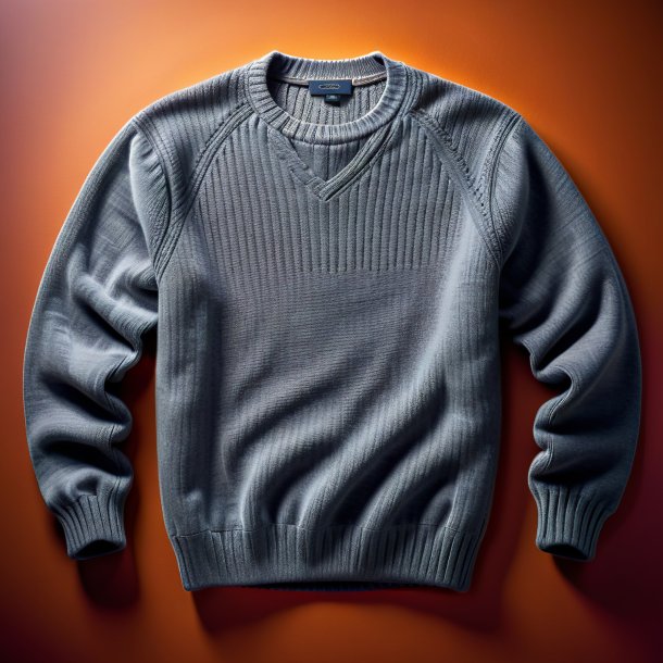 Photography of a gray sweater from clay