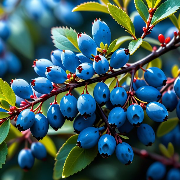 Figure of a blue barberry