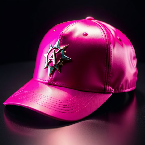 Pic d'une casquette rose chaud de fer