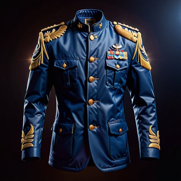 Image of a navy blue jacket from clay